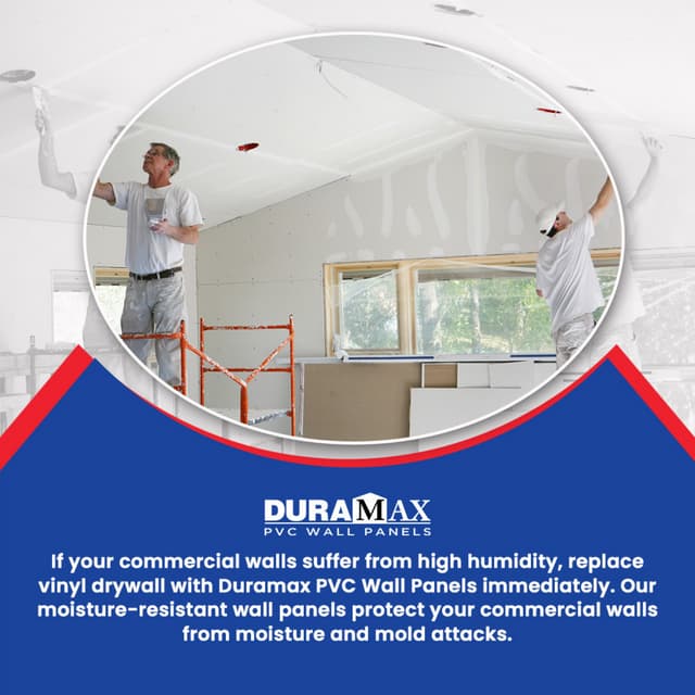 Drywall is a Failure in Moist Interiors Turn to PVC Wall Panels