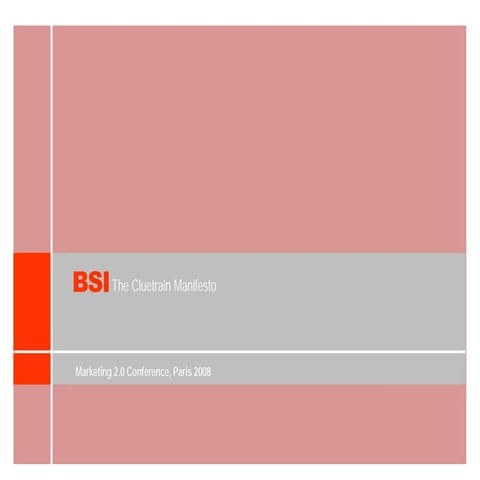 The Cluetrain Manifesto