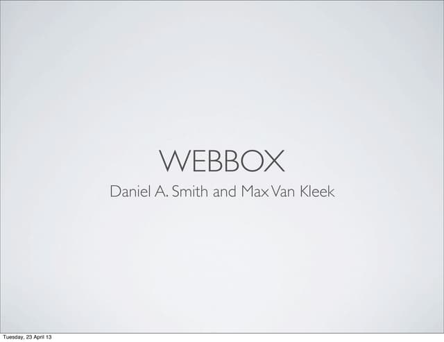 WEBBOX
