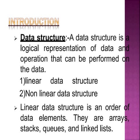 data structures and applications power p | PPT