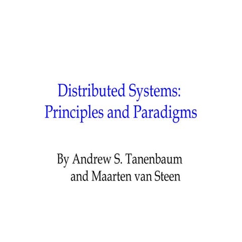 Distributed OS - An Introduction | PPT