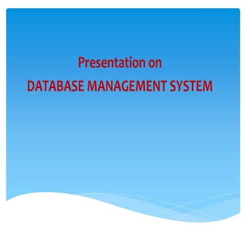 this ppt is for database management systemthis ppt is for database management...