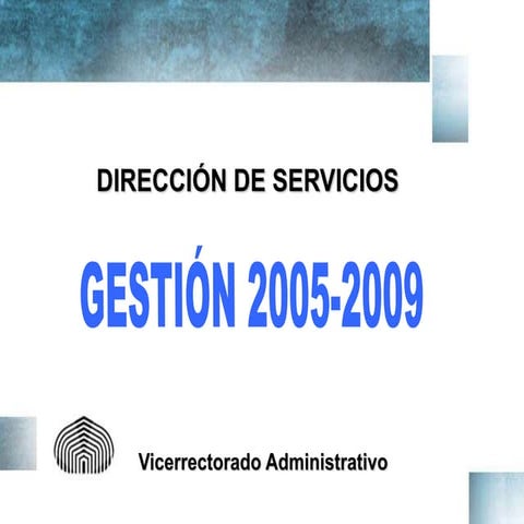 Informe Gestión Presentación del 28.04.09