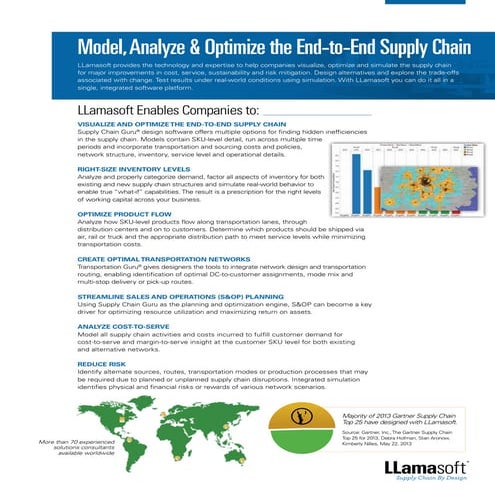 Model, Analyze and Optimize the End-to-End Supply Chain | PDF