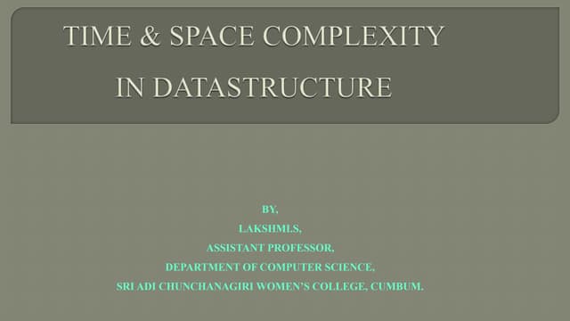DataSructure-Time and Space Complexity.pptx