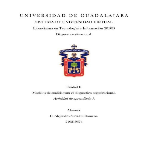 La importancia del diagnostico en las organizaciones.