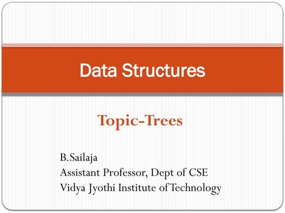 Trees in data structures | PPT