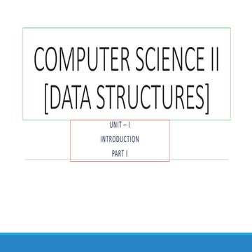 Data Structures_Introduction | PPT