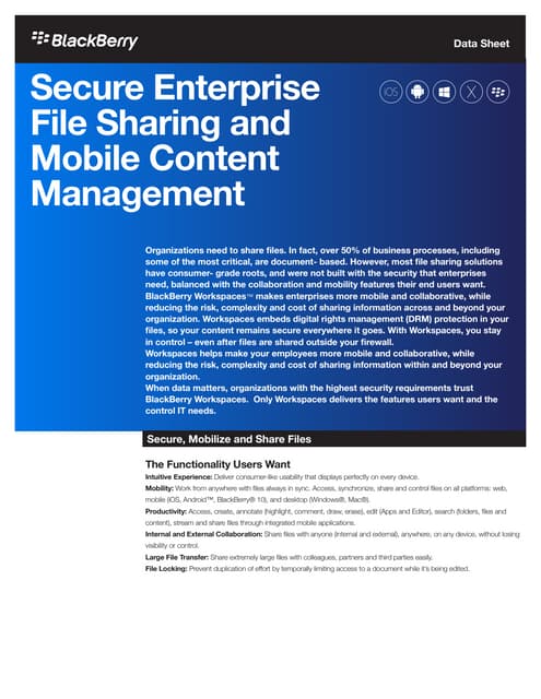 Illustration of Secure Enterprise File Security