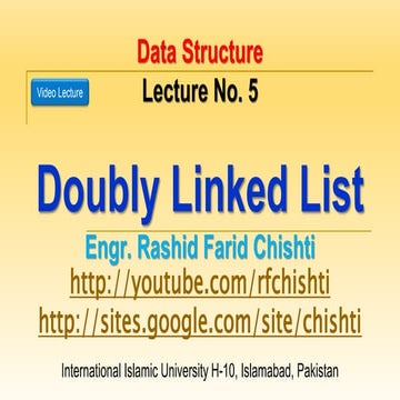 Data Structures and Agorithm: DS 05 Doubly Linked List.pptx