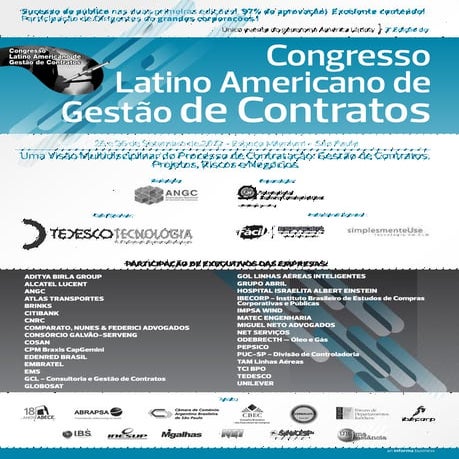 Congresso Latino Americano de Gestão de Contratos