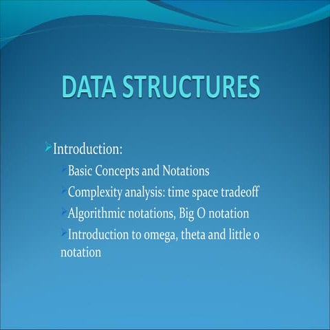 Data Structure and Algorithms | PPT