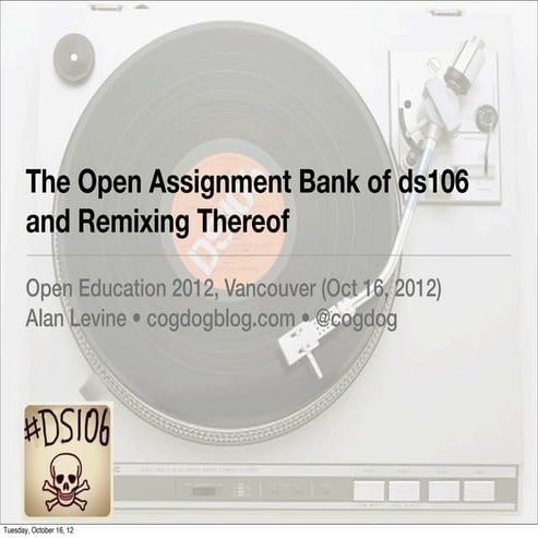 The Open Assignment Bank of ds106 and Remixing Thereof