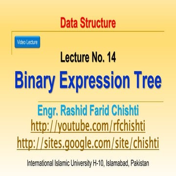 Data Structures and Agorithm: DS 14 Binary Expression Tree.pptx