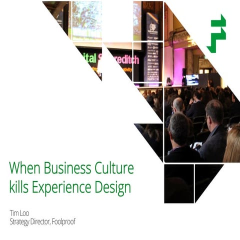 Digital Shoreditch 2015: When business culture kills experience design