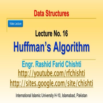 Data Structures and Agorithm: DS 16 Huffman Coding.pptx