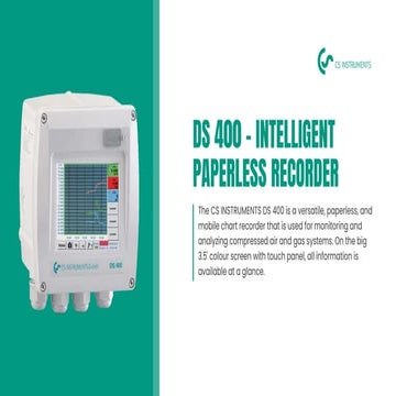 DS 400 - Intelligent Paperless Recorder From CS INSTRUMENTS | PDF