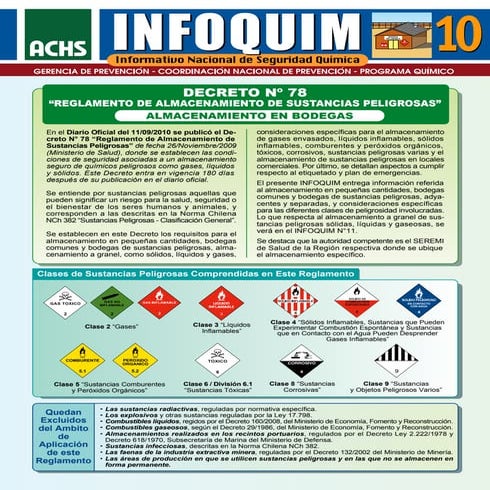 Almacenamiento Bodegas D.S. 78