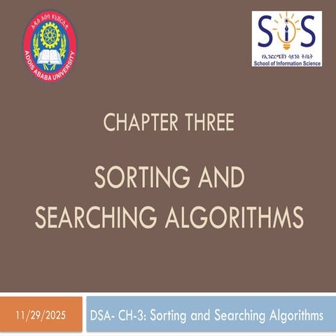 DSA-Chapter 3 - Sorting and Searching Algorithms - Student.pptx