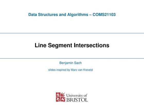 Line Segment Intersections