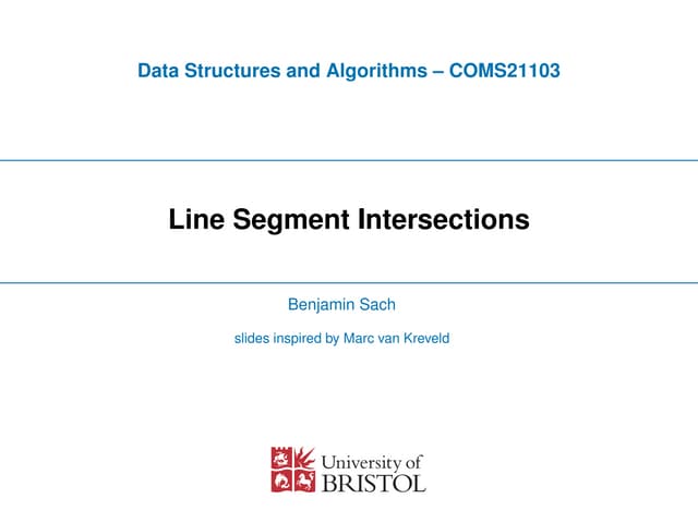 Line Segment Intersections