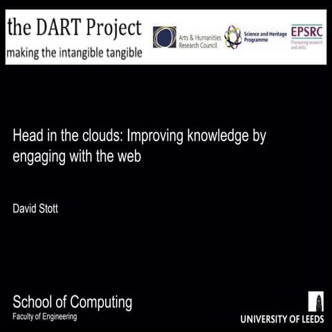 Head in the clouds: Engaging with the web for archaeologists