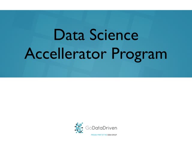 Data Science Accelerator Program