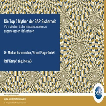 Die Top 5 Mythen der SAP Sicherheit