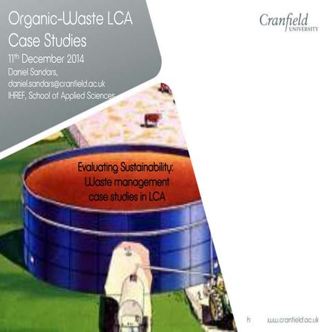 Lecture:Organic/Bio waste Life Cycle Assessment case studies