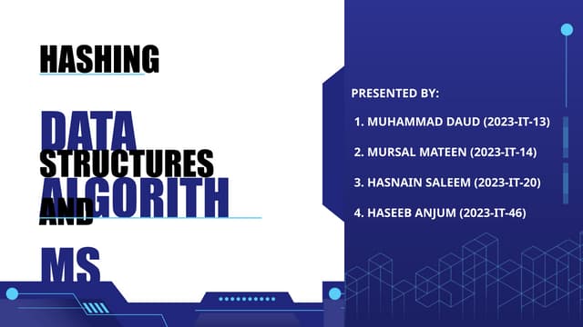 DSA Presentation of Data Structures and Algorithms.pptx