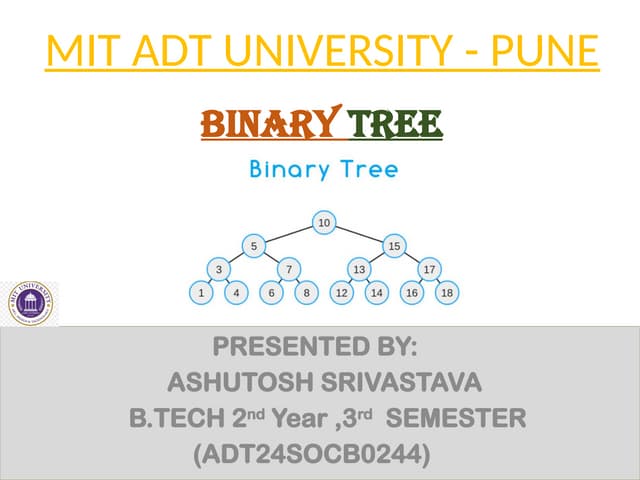 DSA UNIT 1 PPT.pptx on trees  operations