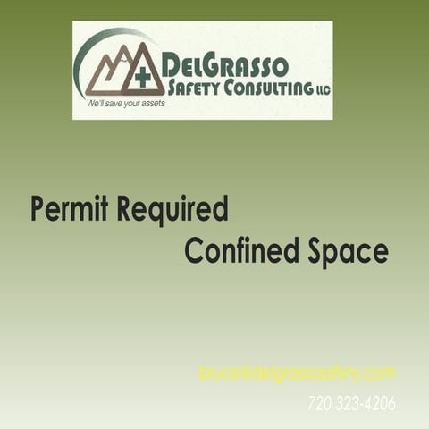 Permit Required Confined Space