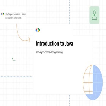 Introduction to Java (and object-oriented programming) | PPT