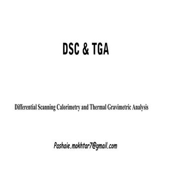 DSC & TGA 