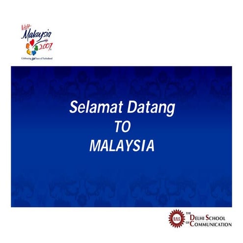 Culture Presentation on Malaysia