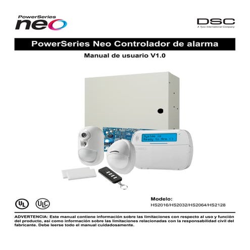 Dsc hs2016 32-64-128-manual