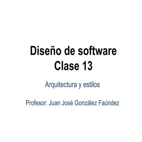 Arquitectura de Software