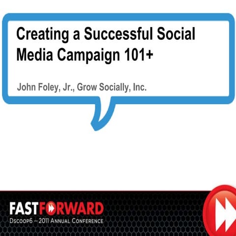 Dscoop creating a successful social media campaign 101+