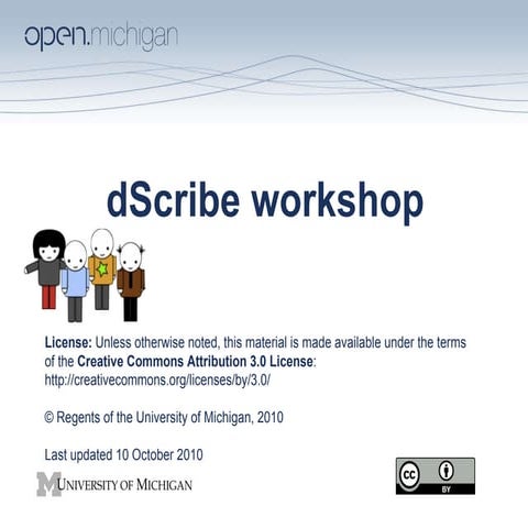 dScribe Workshop - U-M