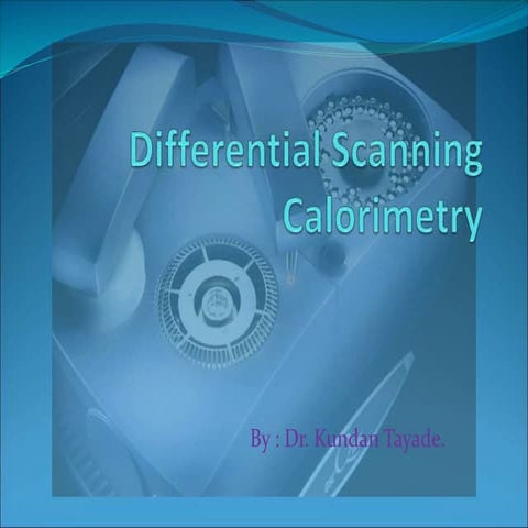 diffrential scanning calorimetry is a barnch of analytical chemistry