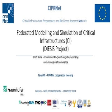 Dsd int 2014 - open mi symposium - federated modelling of critical infrastruc...