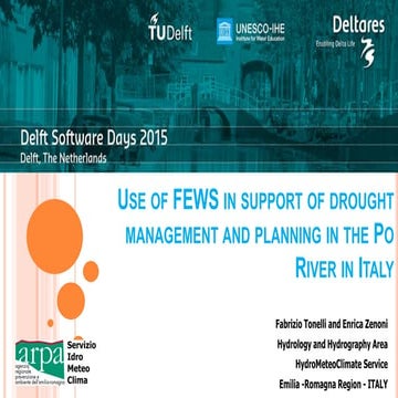 DSD-INT 2015 - FEWS in support of drought management and plangin in the Po Ri...