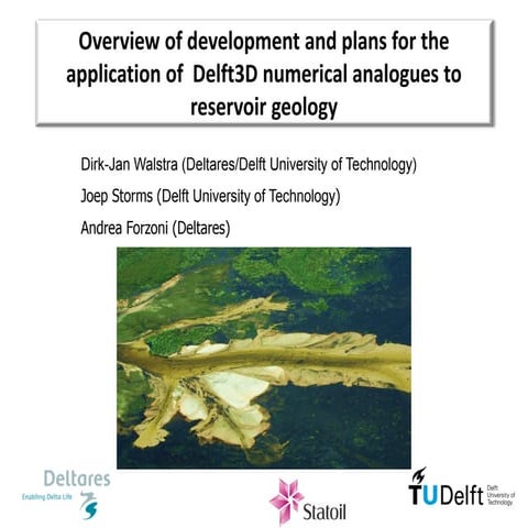 DSD-INT 2015 - Overview of development and plans - Dirk-jan Walstra