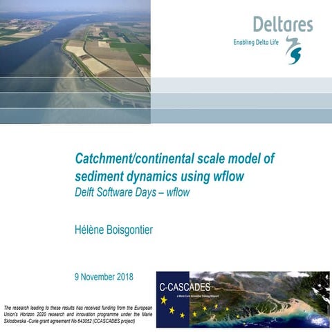DSD-INT 2018 Catchment scale modelling of sediment dynamics using wflow- Bois...