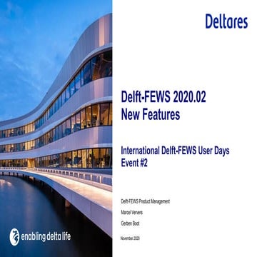 DSD-INT 2020 Delft-FEWS 2020.02 New Features-2 of 3