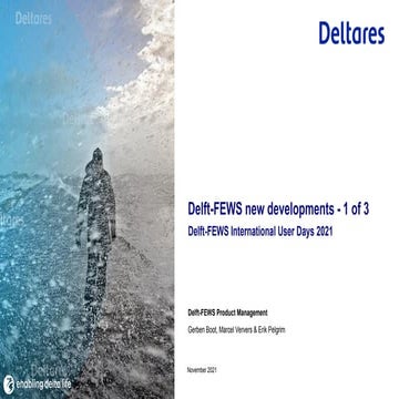 DSD-INT 2021 Delft-FEWS new developments - 1 of 3 - Boot