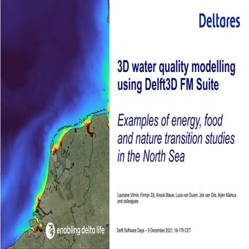 DSD-INT 2021 Webinar 3D water quality modelling using Delft3D FM Suite - Vilmin
