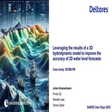 DSD-INT 2023 Leveraging the results of a 3D hydrodynamic model to ...