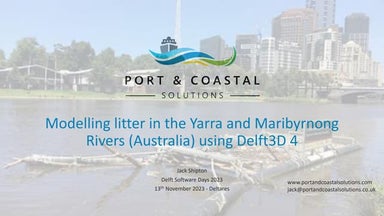 DSD-INT 2023 Modelling litter in the Yarra and Maribyrnong Rivers (Australia)...