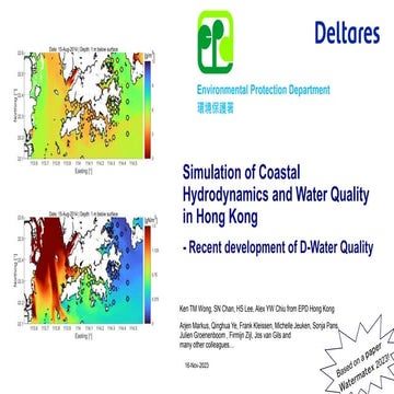 DSD-INT 2023 Simulation of Coastal Hydrodynamics and Water Quality in ...